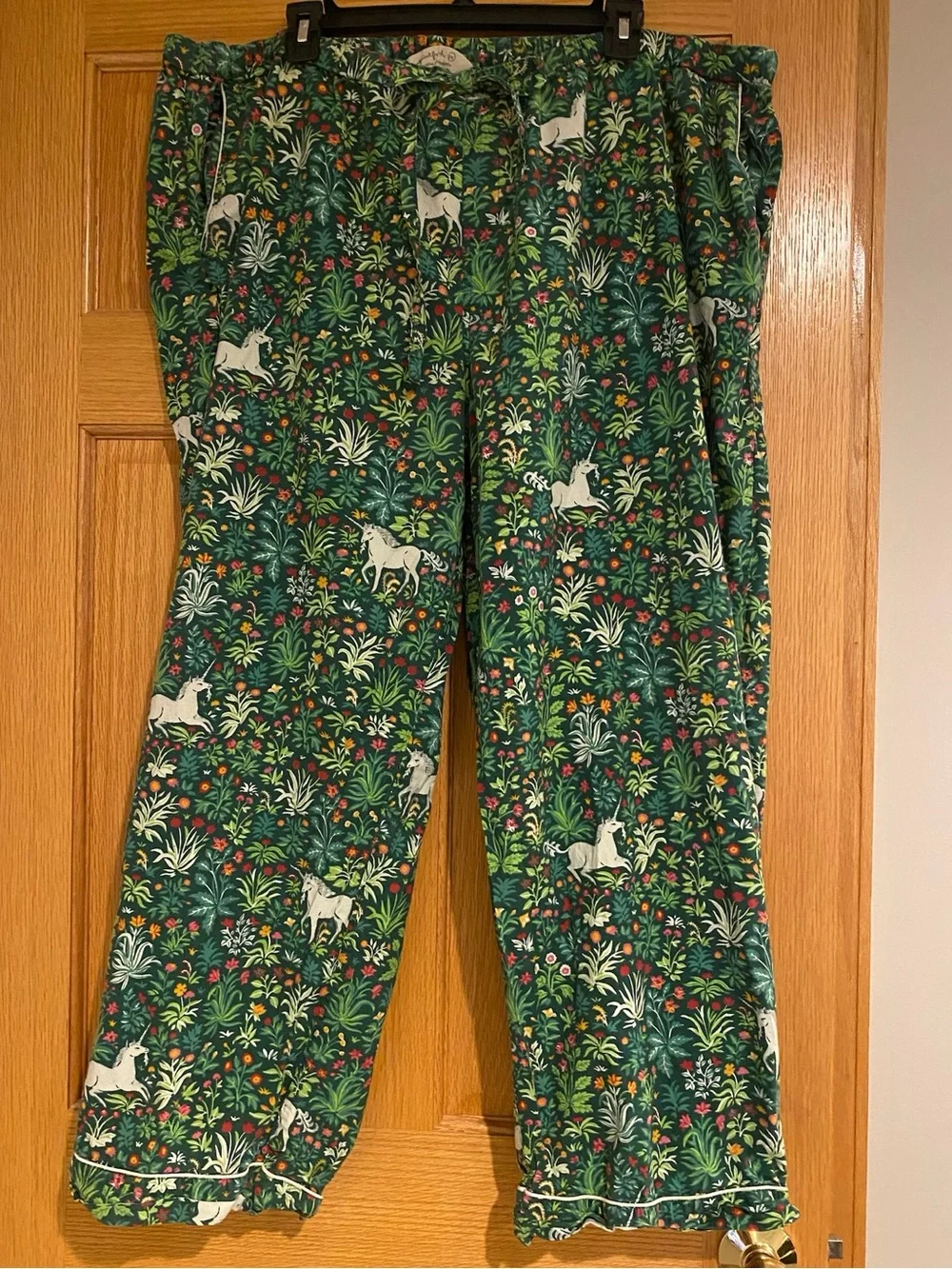 Printfresh Juniper Unicorn Garden Long Sleep Set- Women's Size 2X